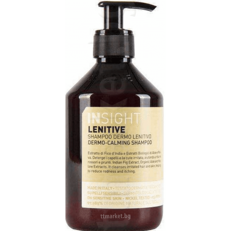 Insight Lenitive Dermo 98.19% Natural Натурален шампоан за успокояване ...