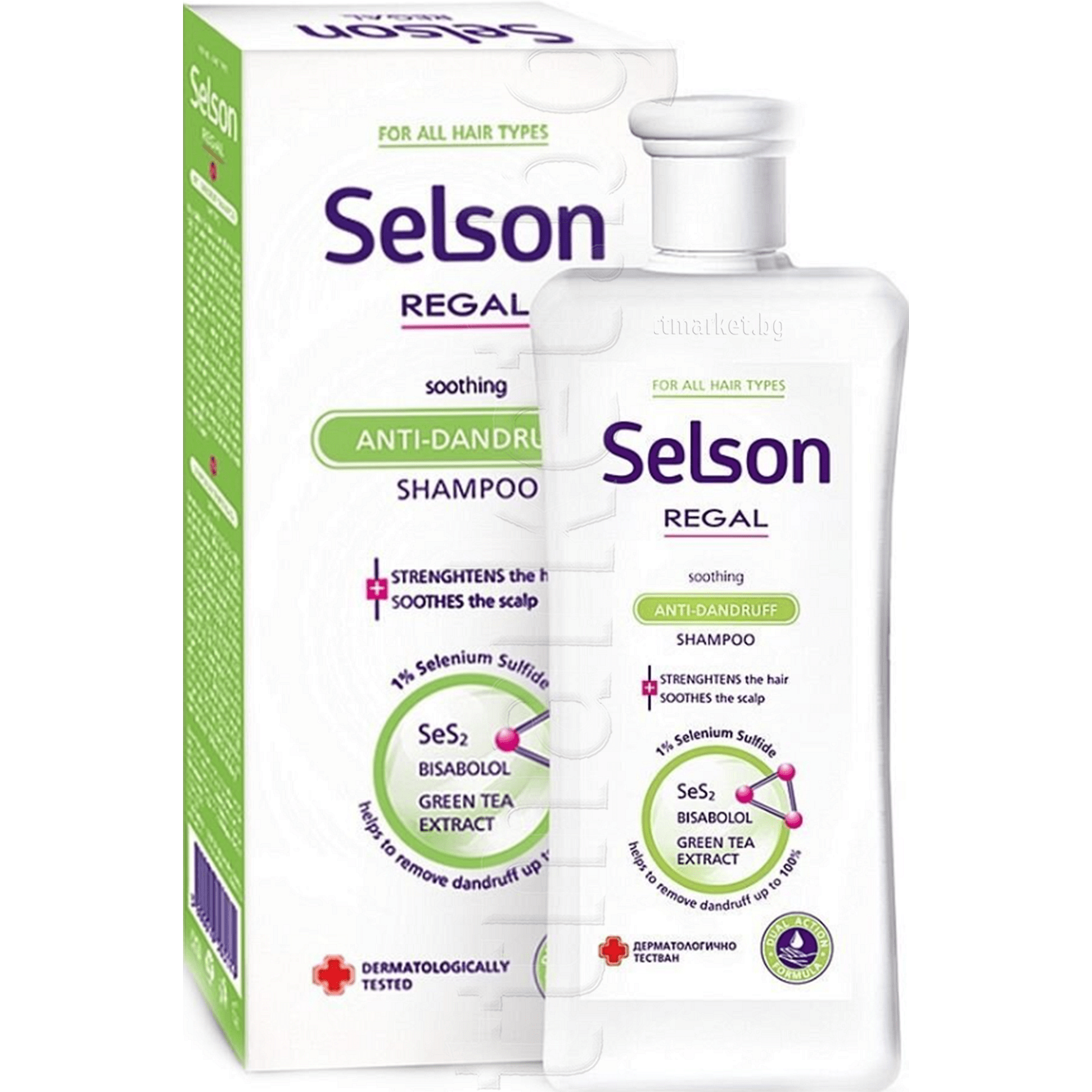 Selson Soothing Anti-Dandruff Shampoo with Selenium Sulfide 1% and ...