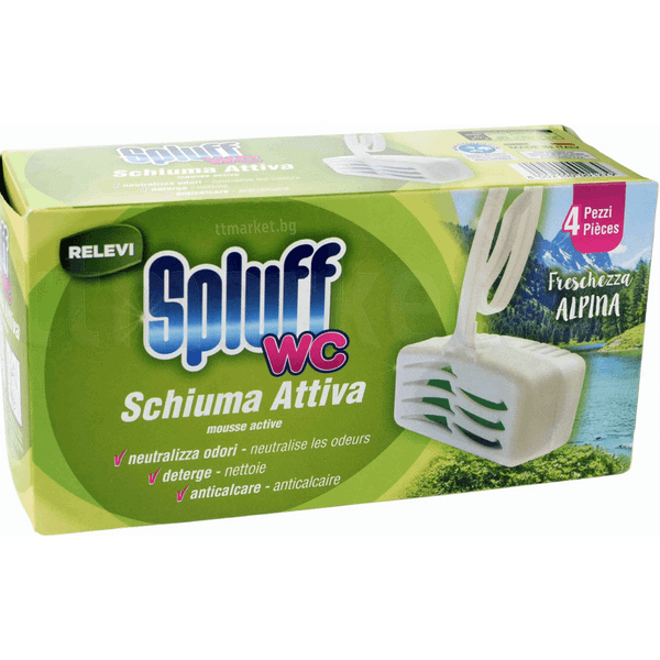 Relevi Tavolette WC Spluff Freschezza Alpina Кошничка за почистване и ...