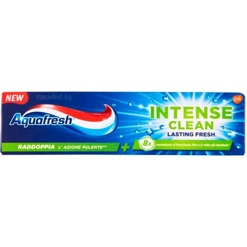 Aquafresh Intense Clean Lasting Fresh Паста за зъби за свеж дъх 75 мл ...