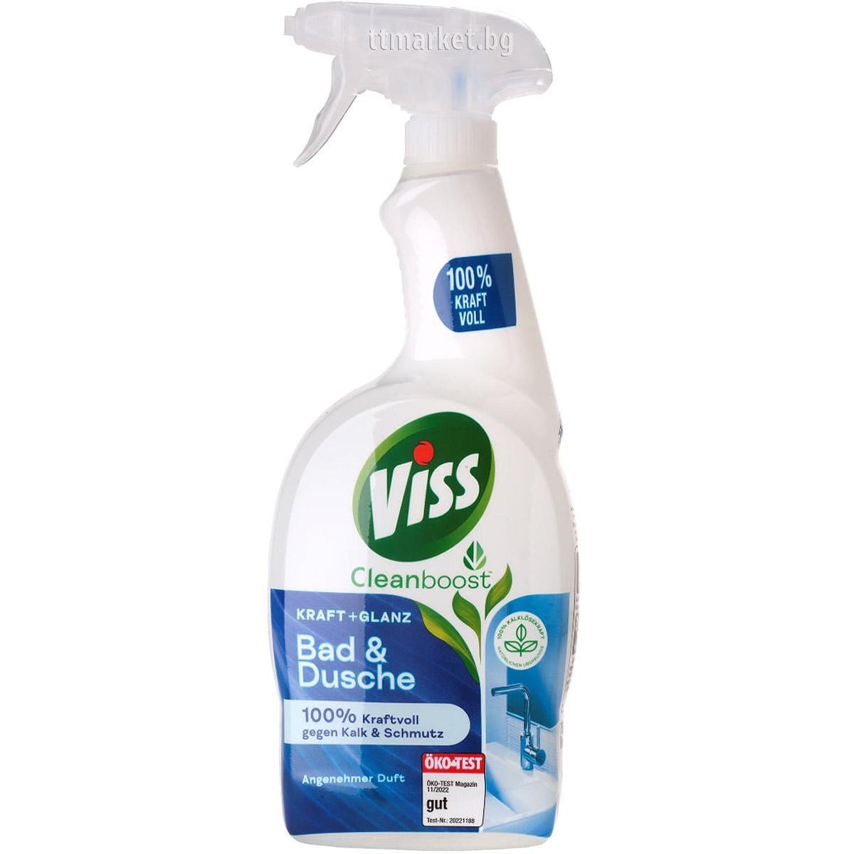 Viss Kraft & Glanz Bad & Dusche Препарат за почистване на баня 750 мл ...