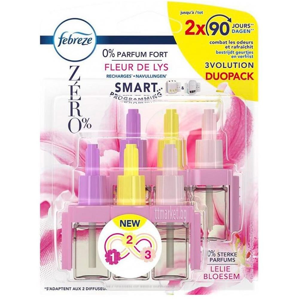 Febreze 3Volution Plug Refills Fleur de Lys 2x90 Days Пълнител за ...