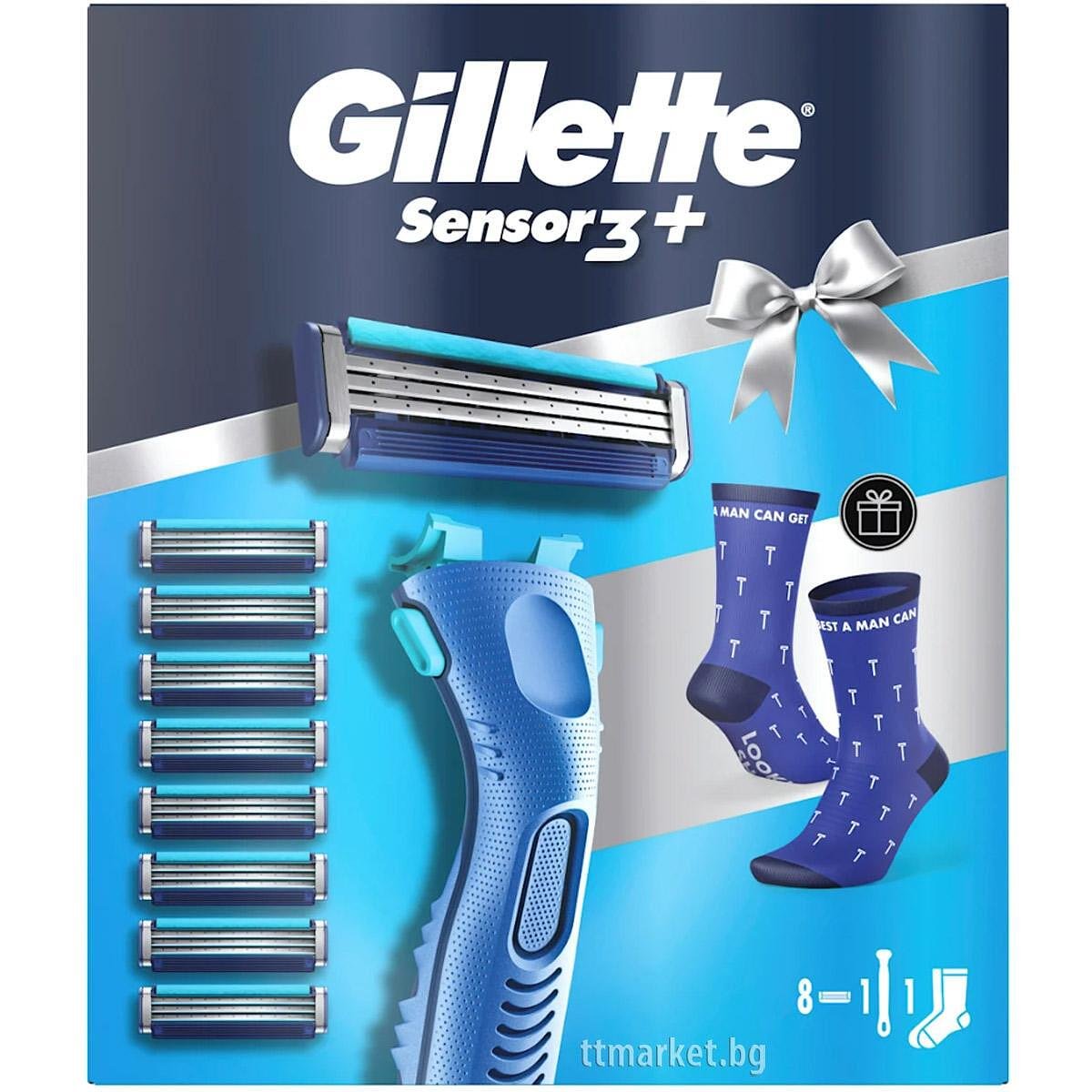 Gillette Sensor3 + Gift Set Мъжки комплект за бръснене със ...