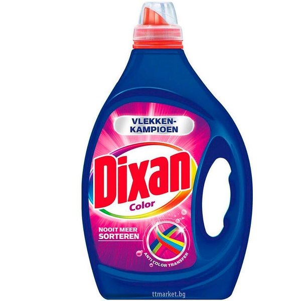 Dixan Color Anti-Color Transfer Течен перилен препарат за цветни тъкани ...