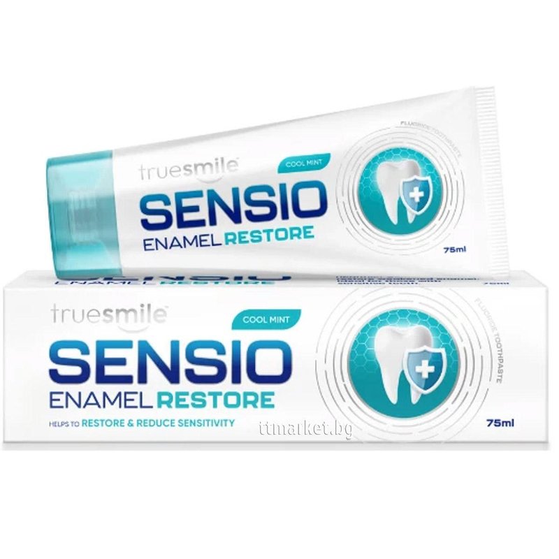 True Smile Sensio Enamel Restore Cool Mint Toothpaste Паста за зъби за ...
