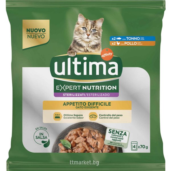 Ultima Affinity Expert Nutrition Sterilizzati Tonno e Pollo Балансирана ...
