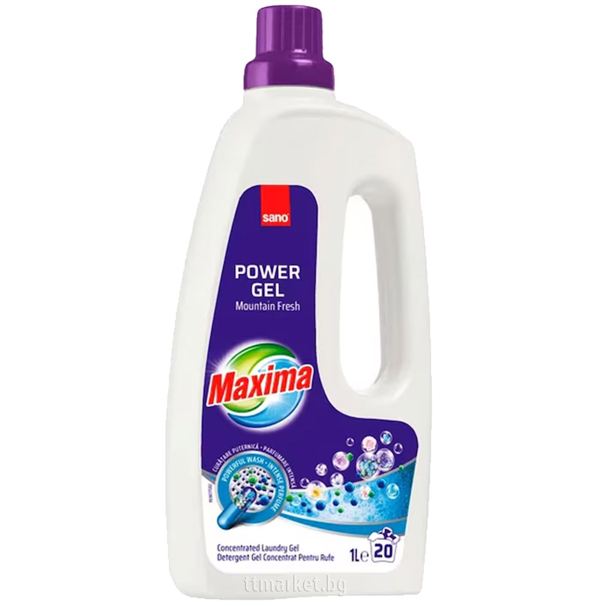 Maxima Power Gel Mountain Fresh Концентриран течен перилен препарат за ...